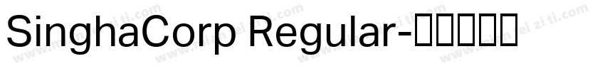 SinghaCorp Regular字体转换